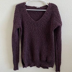 Purple knit sweater